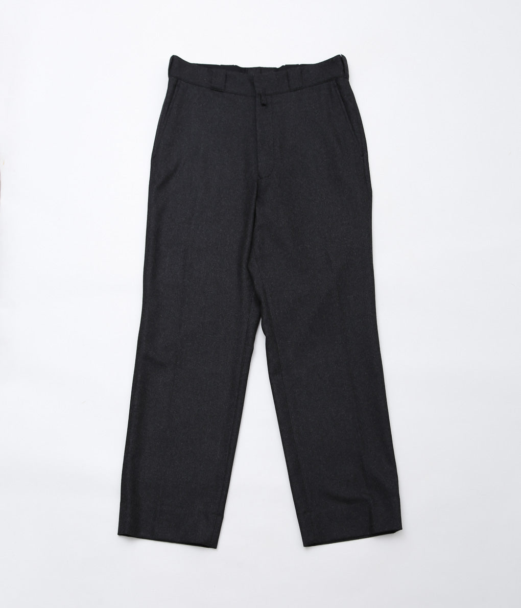 COMOLI ''Wool Flannel Pants'' (CHARCOAL)