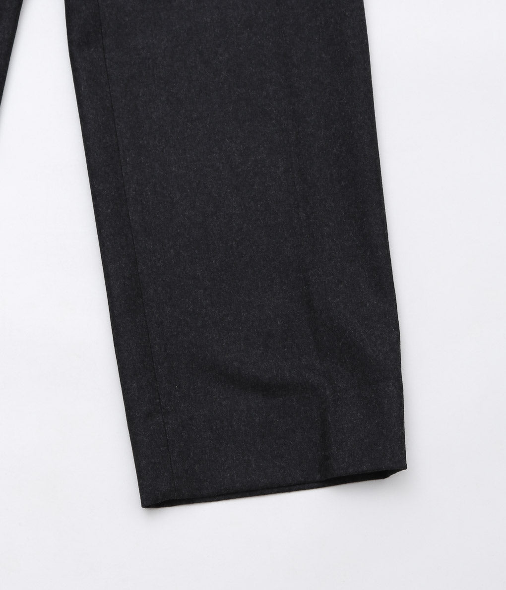 COMOLI ''Wool Flannel Pants'' (CHARCOAL)