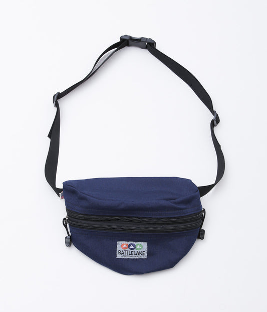 BATTLE LAKE ''WAIST POUCH DOUBLE ZIPPER'' (NAVY)