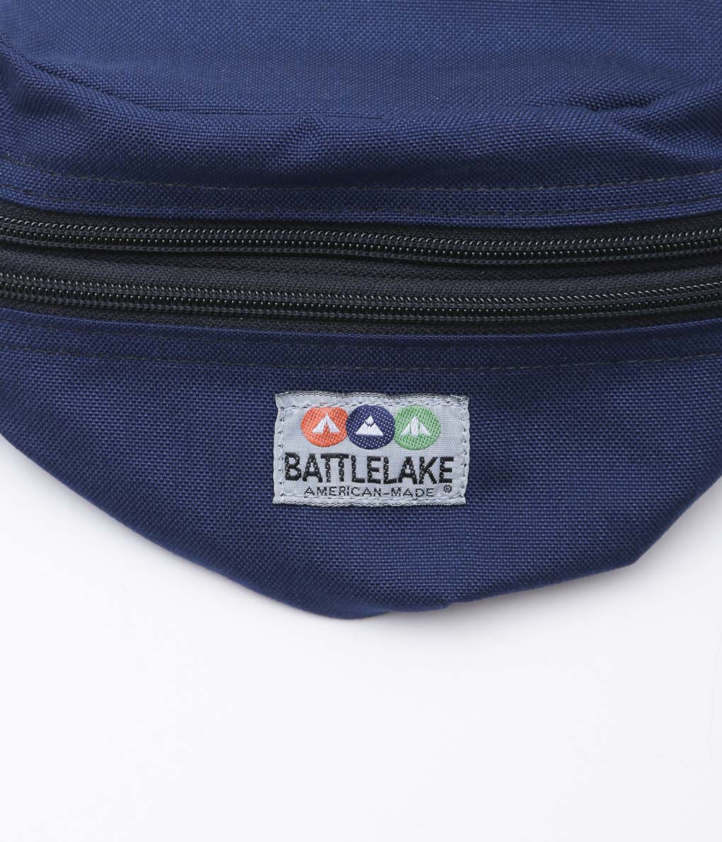 BATTLE LAKE ''WAIST POUCH DOUBLE ZIPPER'' (NAVY)