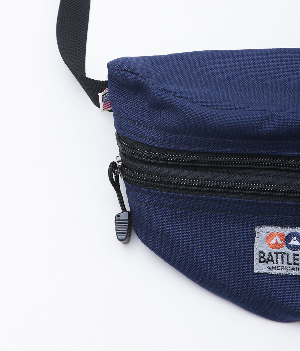 BATTLE LAKE ''WAIST POUCH DOUBLE ZIPPER'' (NAVY)