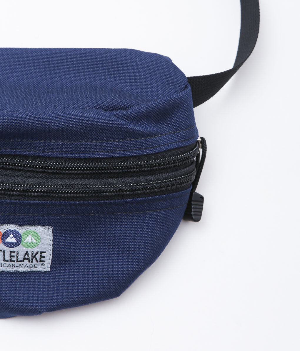 BATTLE LAKE ''WAIST POUCH DOUBLE ZIPPER'' (NAVY)