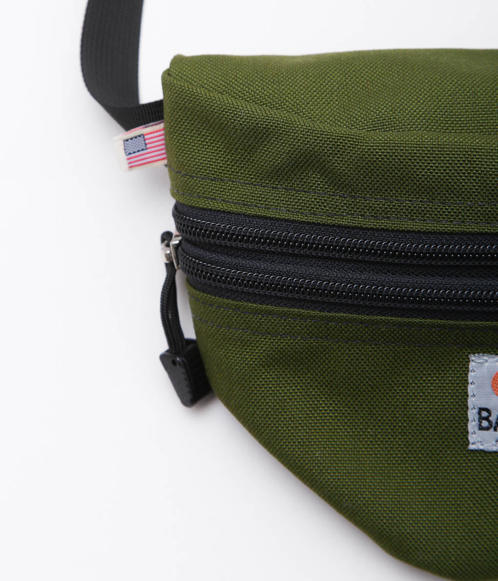 BATTLE LAKE ''WAIST POUCH DOUBLE ZIPPER'' (OLIVE)