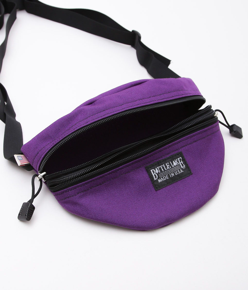 BATTLE LAKE ''WAIST POUCH DOUBLE ZIPPER'' (IRIS)