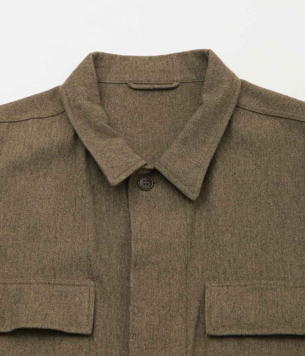 COMOLI ''KHAKI BDU JACKET'' (KHAKI)