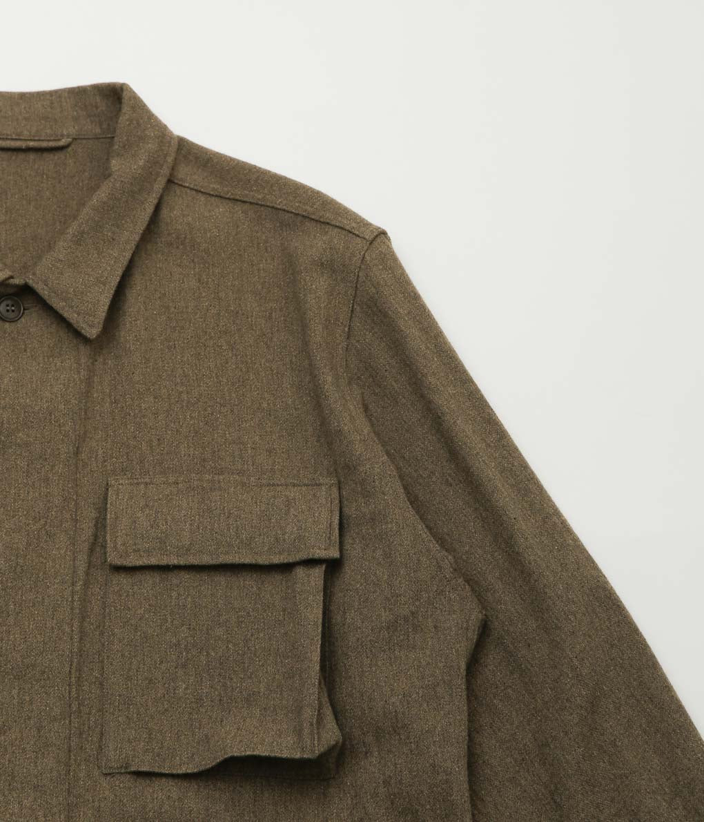 COMOLI ''KHAKI BDU JACKET'' (KHAKI)