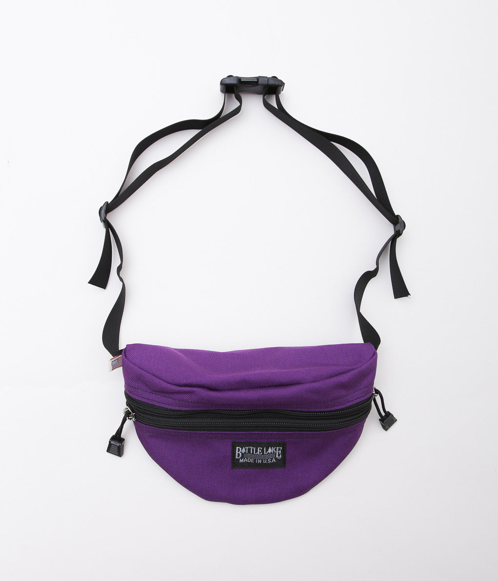 BATTLE LAKE ''WAIST POUCH DOUBLE ZIPPER'' (IRIS)