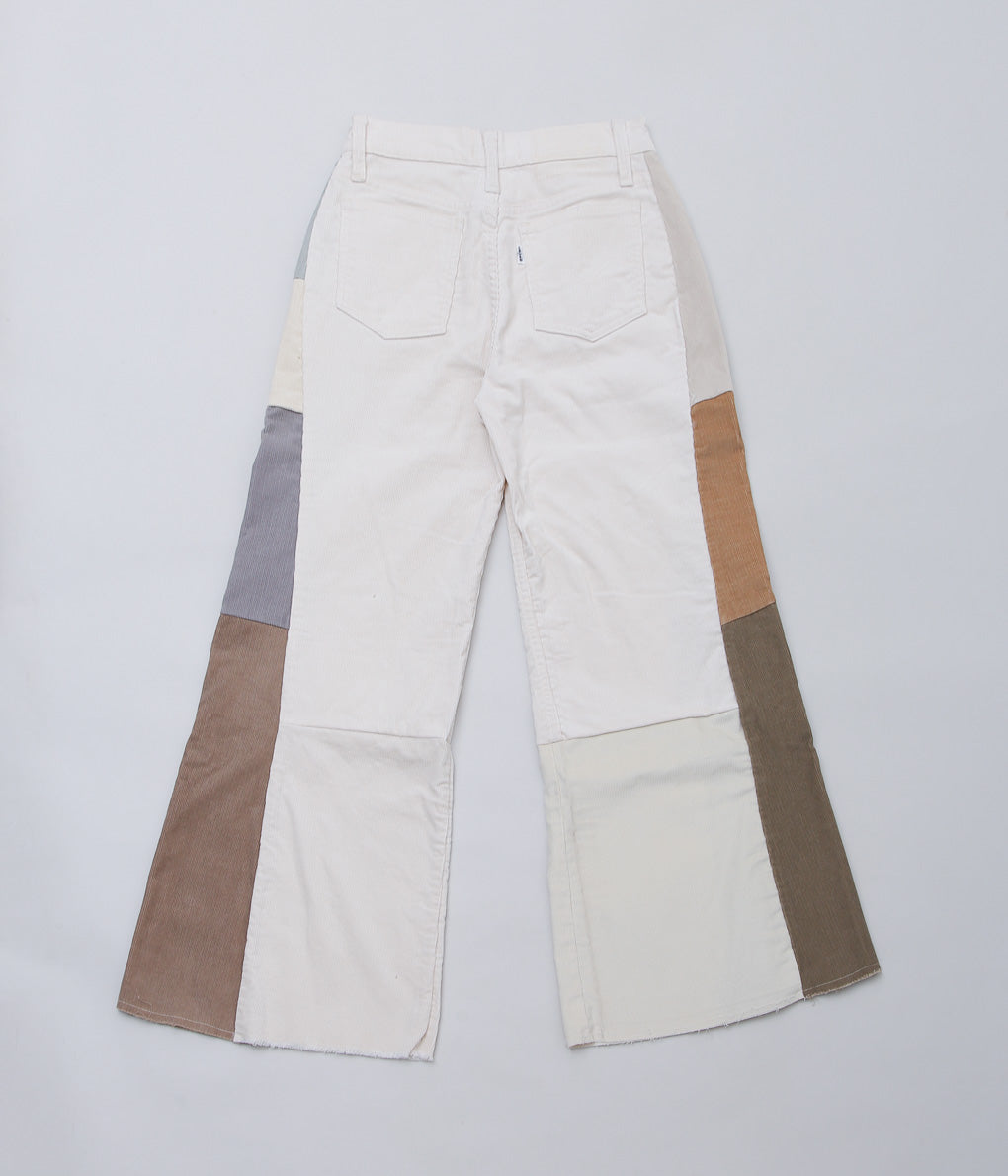 MAIDENS SHOP WOMEN ''REMAKE WIDE CORDUROY PANTS'' (BASE OFF WHITE SIZE 28)