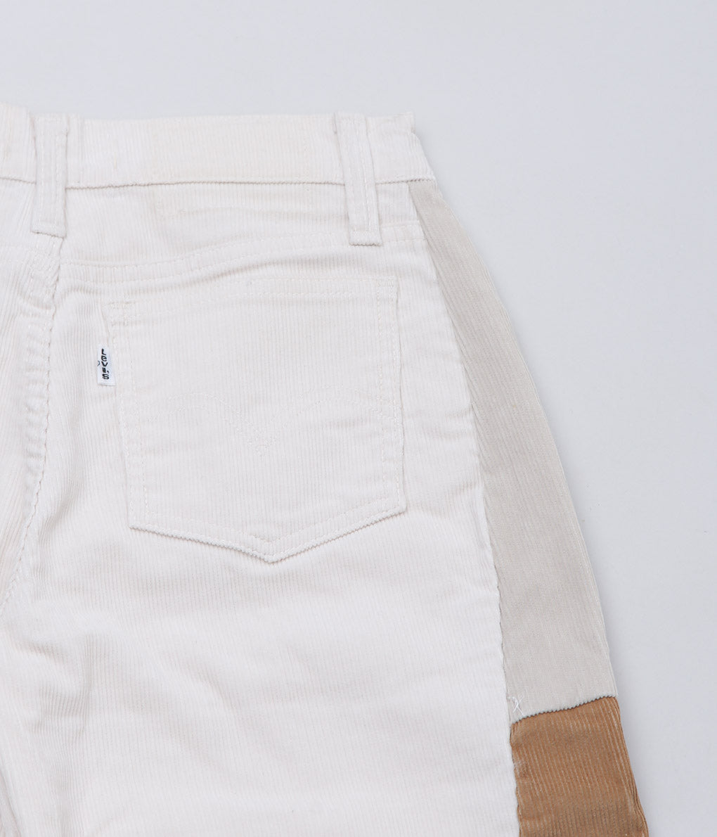 MAIDENS SHOP WOMEN ''REMAKE WIDE CORDUROY PANTS'' (BASE OFF WHITE SIZE 28)