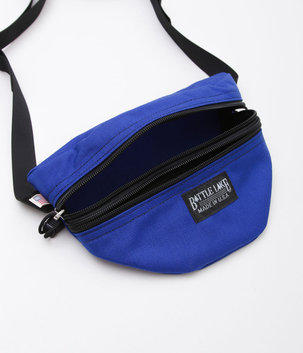 BATTLE LAKE ''WAIST POUCH DOUBLE ZIPPER'' (BATTLE LAKE BLUE)