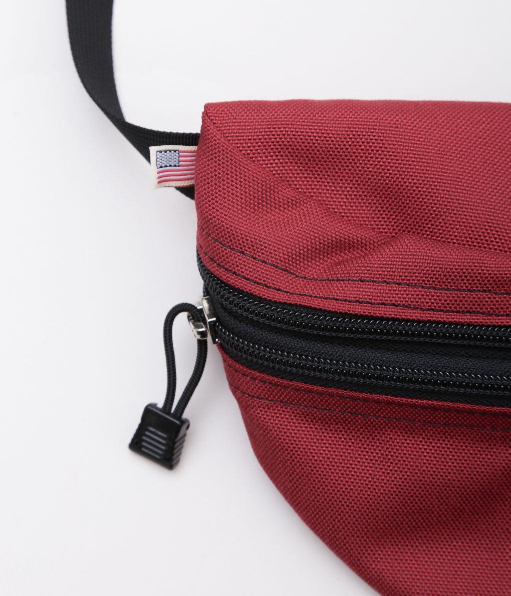 BATTLE LAKE ''WAIST POUCH DOUBLE ZIPPER'' (CRIMSON)