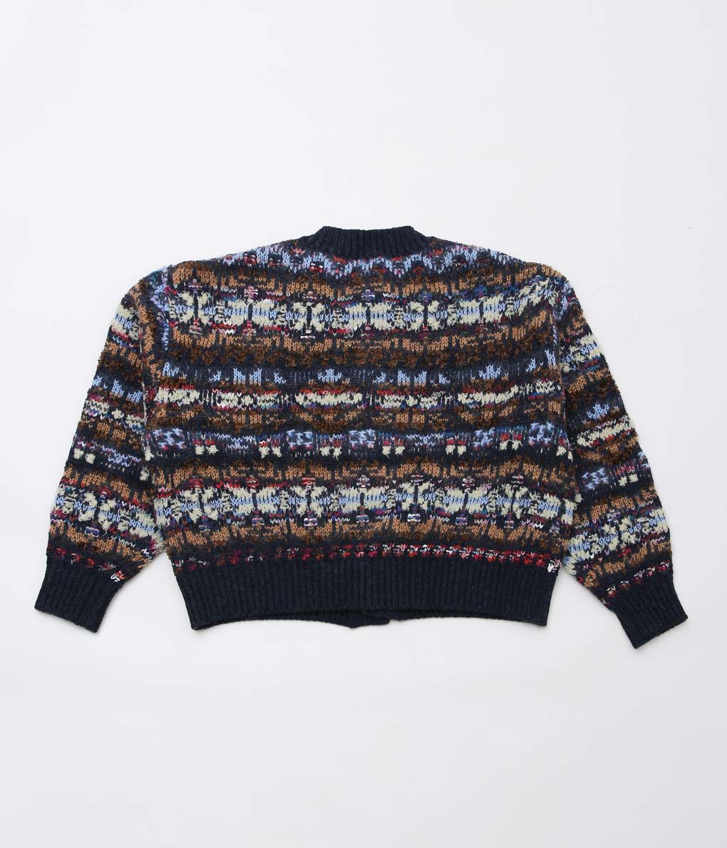 COOHEM ''KOUHEN FAIR ISLE KNIT C/D'' (NAVY)