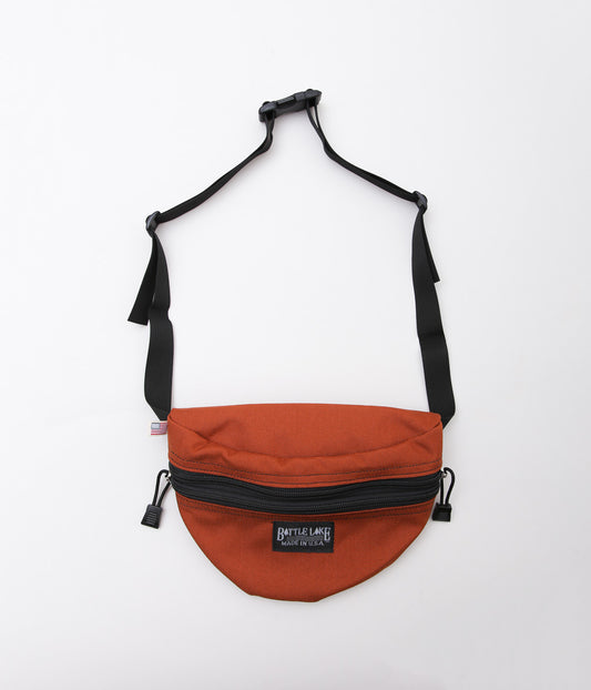 BATTLE LAKE ''WAIST POUCH DOUBLE ZIPPER'' (RUST)