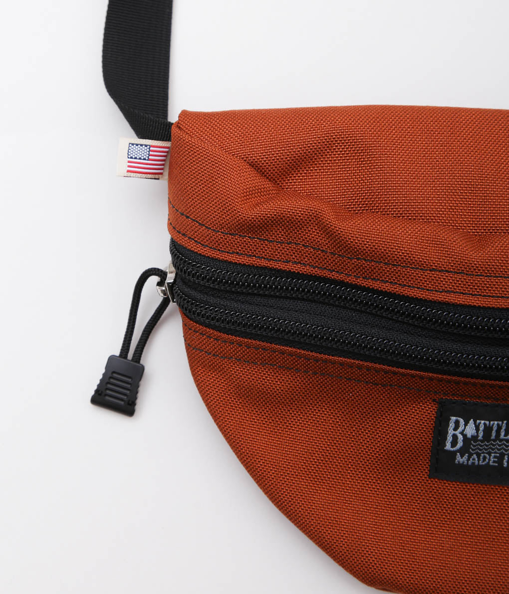 BATTLE LAKE ''WAIST POUCH DOUBLE ZIPPER'' (RUST)