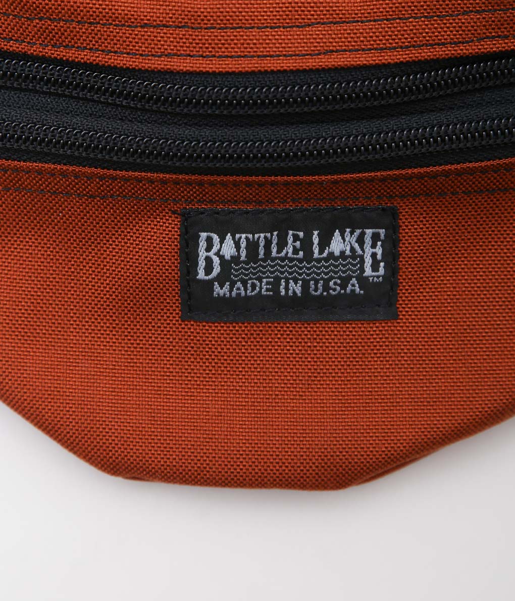 BATTLE LAKE ''WAIST POUCH DOUBLE ZIPPER'' (RUST)