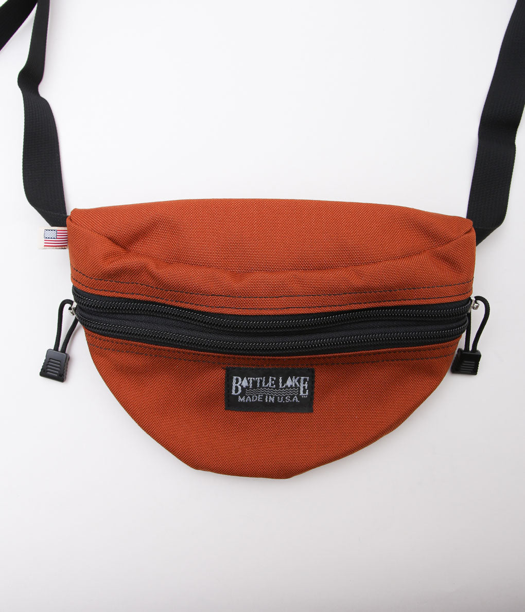 BATTLE LAKE ''WAIST POUCH DOUBLE ZIPPER'' (RUST)