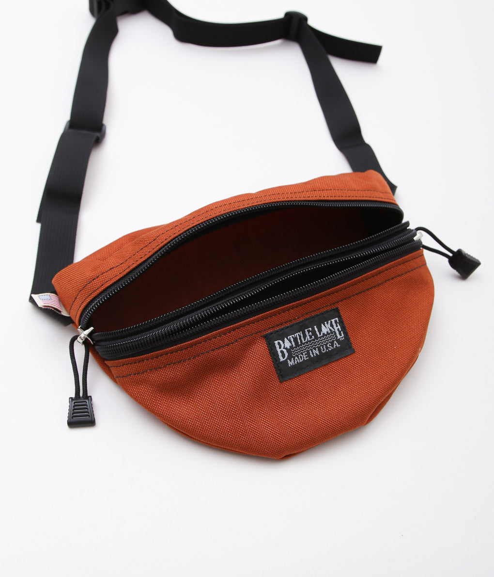 BATTLE LAKE ''WAIST POUCH DOUBLE ZIPPER'' (RUST)