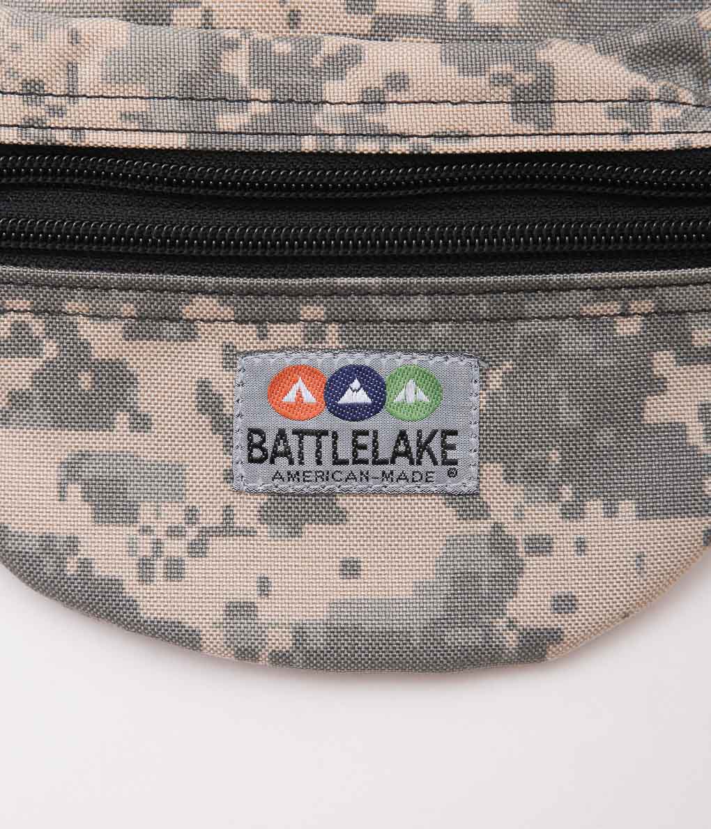 BATTLE LAKE ''WAIST POUCH DOUBLE ZIPPER'' (DIGITAL CAMO)