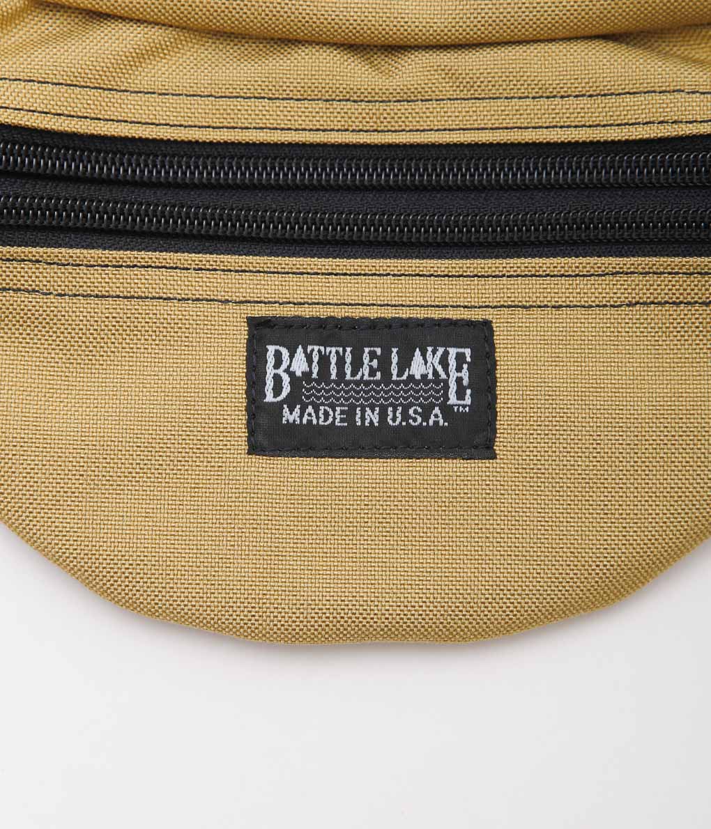 BATTLE LAKE ''WAIST POUCH DOUBLE ZIPPER'' (COYOTE)