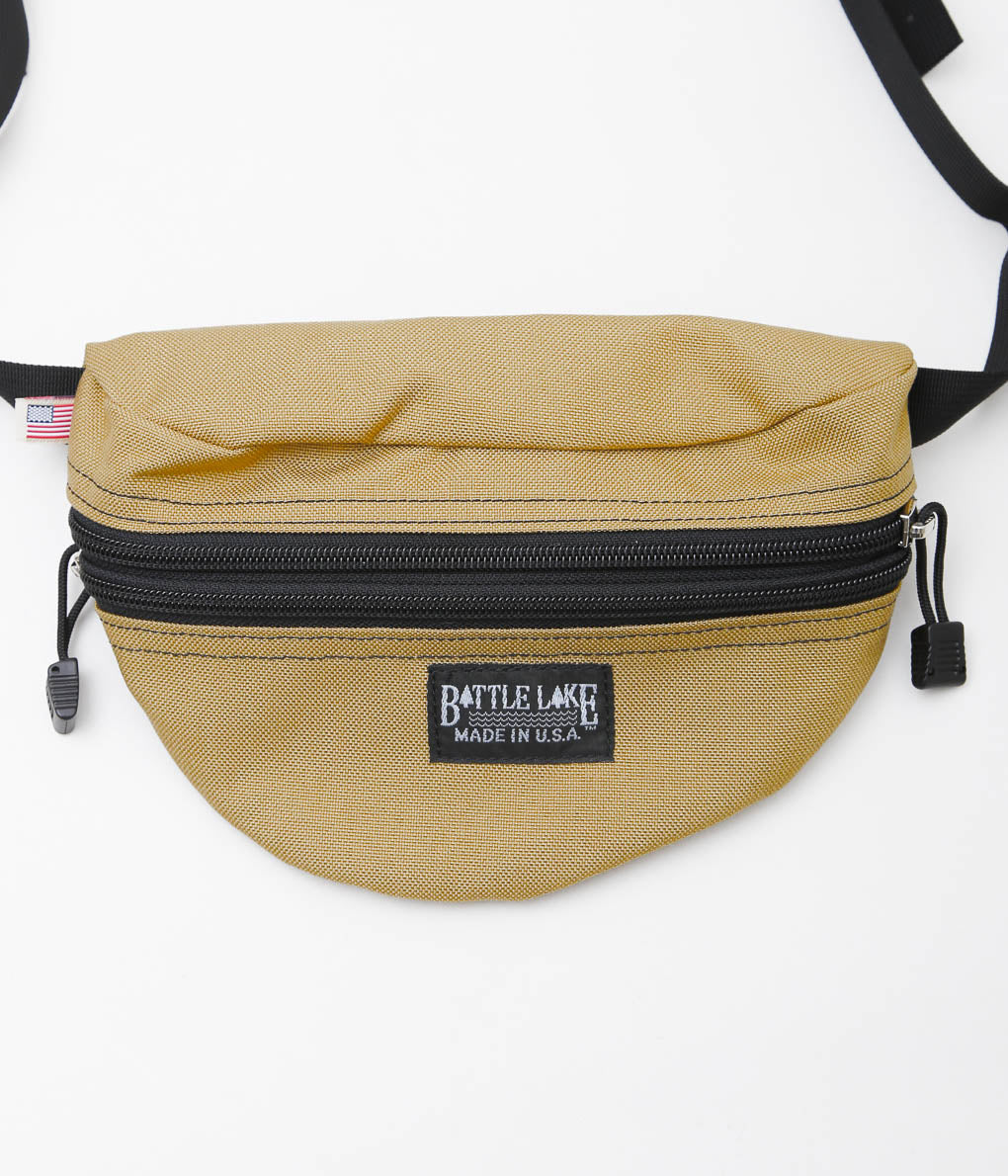 BATTLE LAKE ''WAIST POUCH DOUBLE ZIPPER'' (COYOTE)