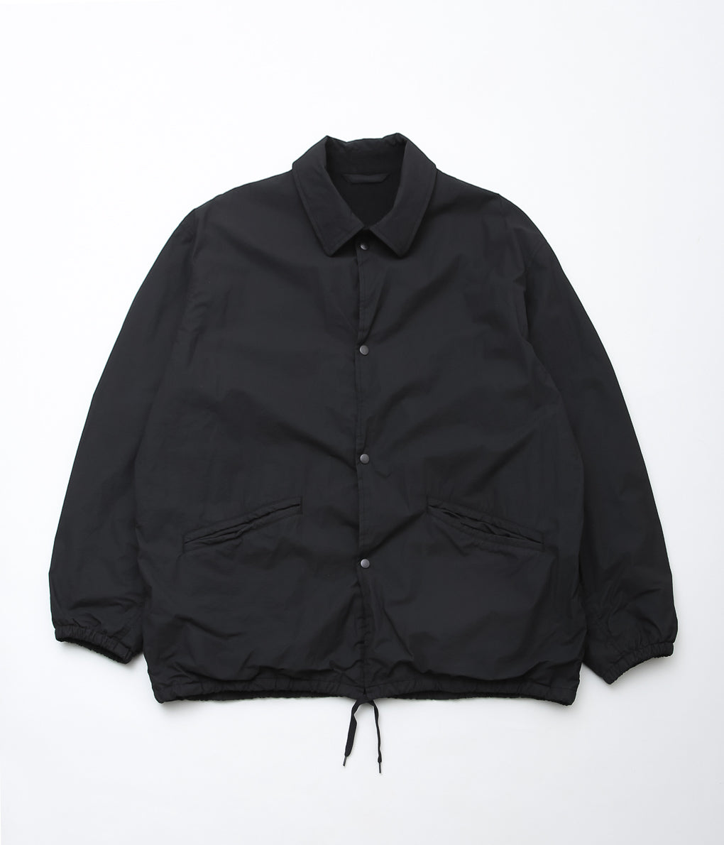 COMOLI ''コットンナイロン コーチジャケット'' (BLACK)