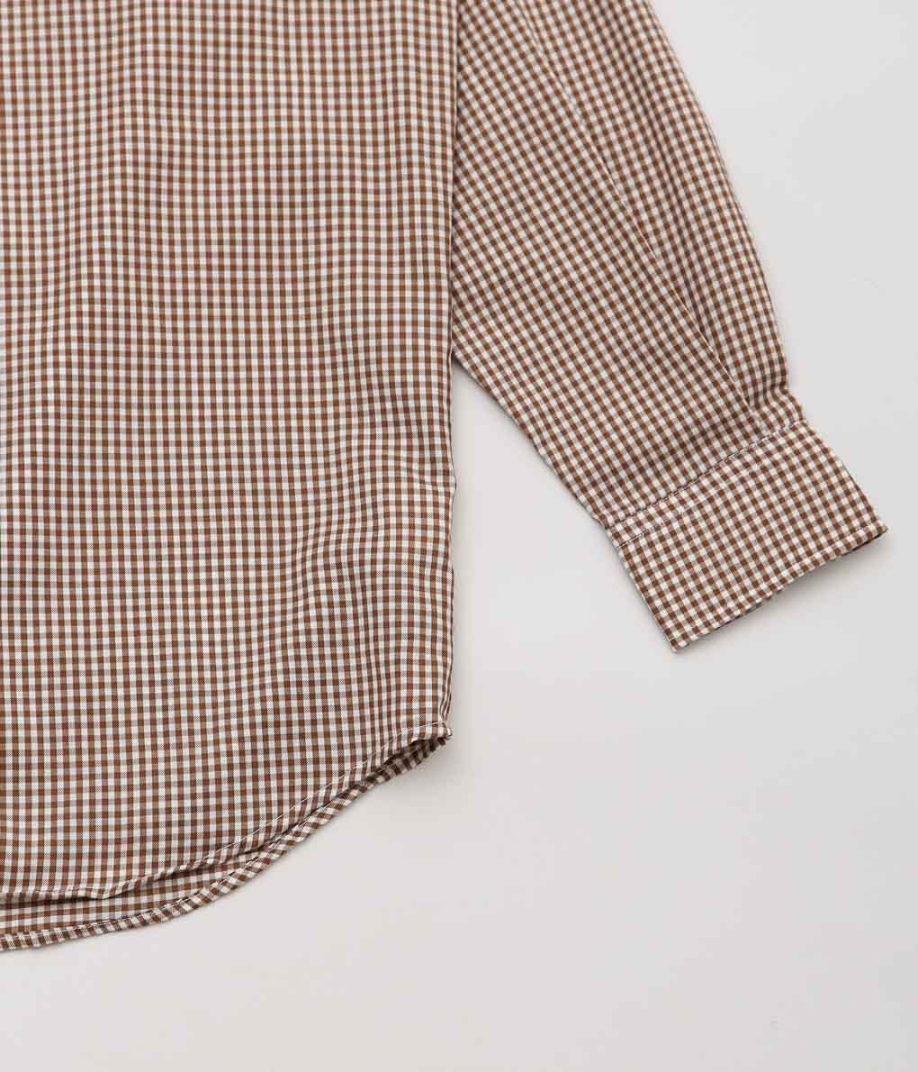 INDIVIDUALIZED SHIRTS×MAIDENS SHOP ''SUPER 130's WOOL REGULAR COLLAR SHIRT'' (BROWN GINGHAM)