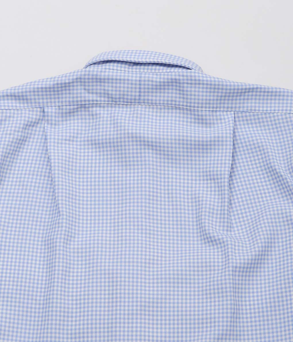 INDIVIDUALIZED SHIRTS×MAIDENS SHOP ''SUPER 130's WOOL REGULAR COLLAR SHIRT'' (BLUE GINGHAM)