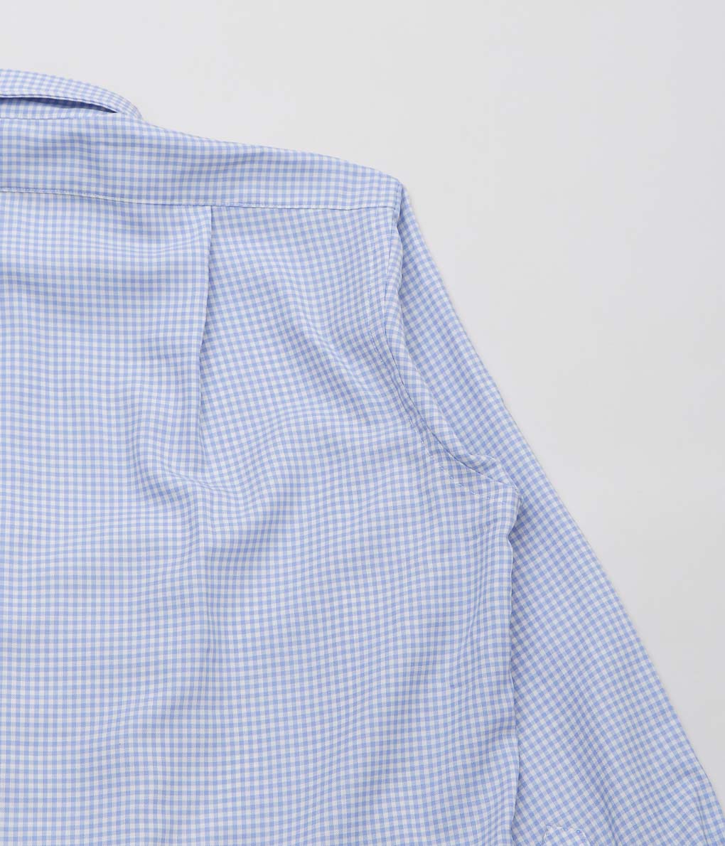 INDIVIDUALIZED SHIRTS×MAIDENS SHOP ''SUPER 130's WOOL REGULAR COLLAR SHIRT'' (BLUE GINGHAM)