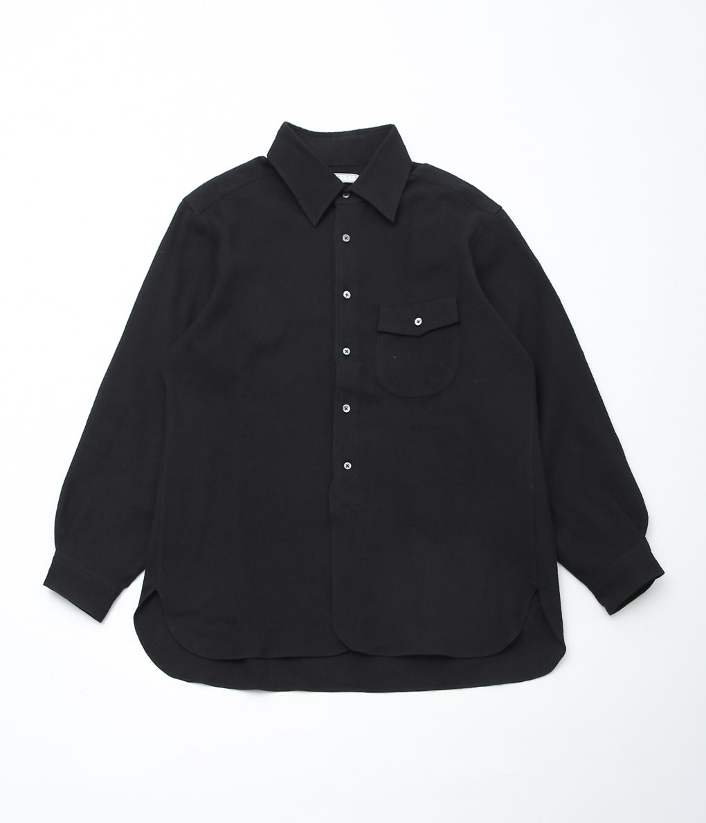 GORSCH ''BUMPY WOOL BAUER SHIRT'' (BLACK)