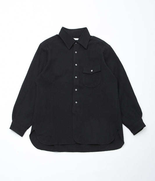 GORSCH ''BUMPY WOOL BAUER SHIRT''(BLACK)