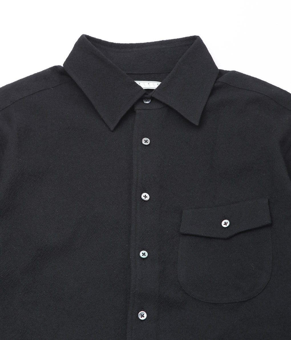 GORSCH ''BUMPY WOOL BAUER SHIRT'' (BLACK)