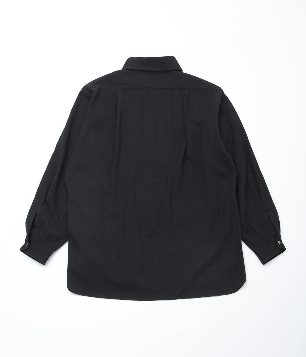 GORSCH ''BUMPY WOOL BAUER SHIRT'' (BLACK)