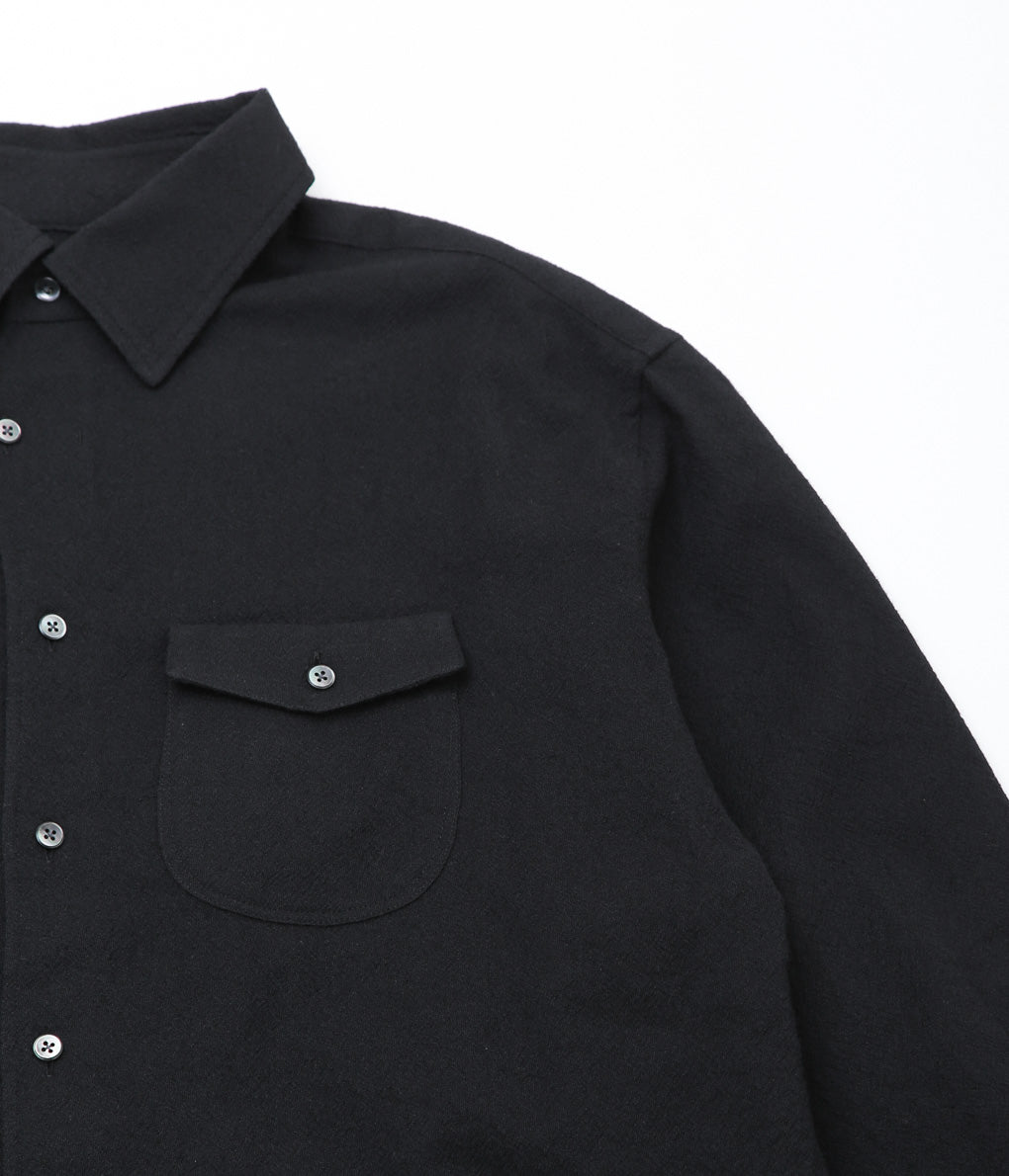 GORSCH ''SLIP ON BUMPY WOOL SHIRT'' (BLACK)