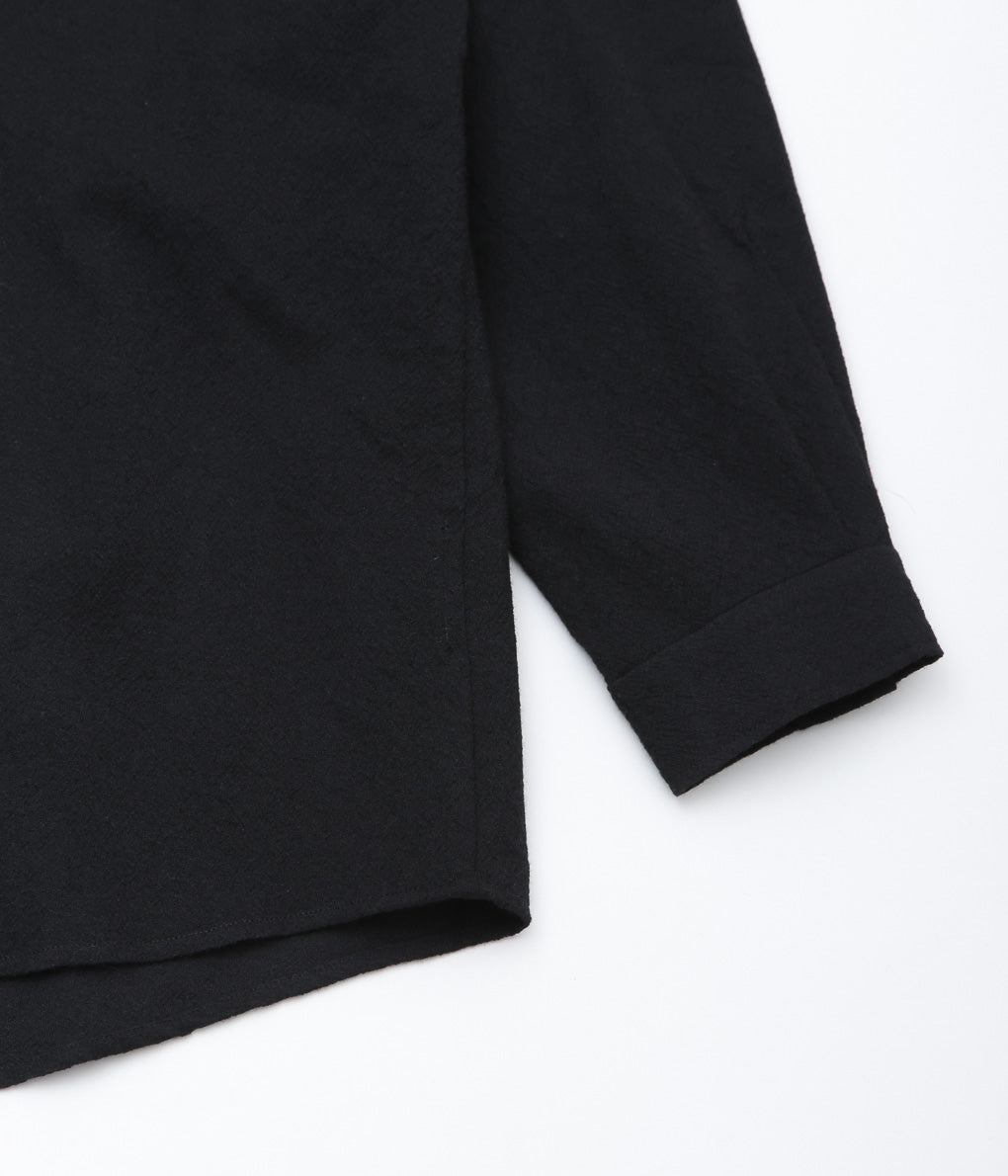 GORSCH ''SLIP ON BUMPY WOOL SHIRT'' (BLACK)