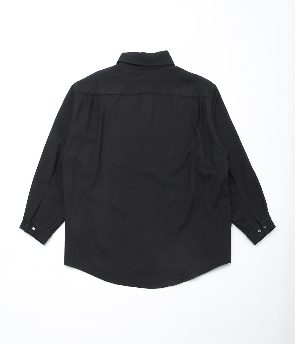 GORSCH ''SLIP ON BUMPY WOOL SHIRT'' (BLACK)