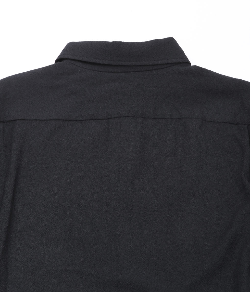 GORSCH ''SLIP ON BUMPY WOOL SHIRT'' (BLACK)