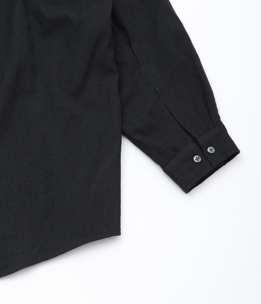 GORSCH ''SLIP ON BUMPY WOOL SHIRT'' (BLACK)