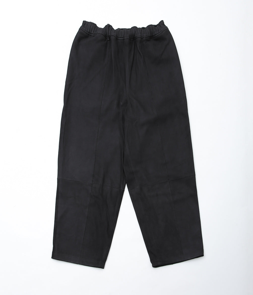 GORSCH ''LAMB LEATHER EASY TROUSERS'' (BLACK)