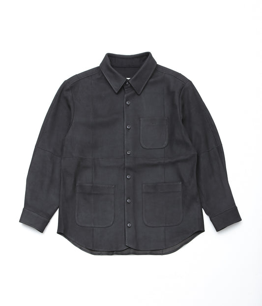 GORSCH ''LAMB LEATHER SHIRT JACKET'' (BLACK)