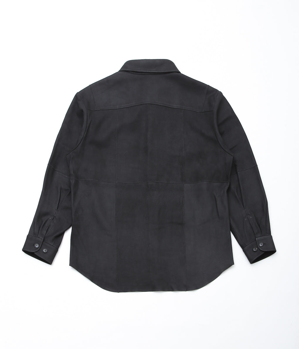 GORSCH ''LAMB LEATHER SHIRT JACKET'' (BLACK)