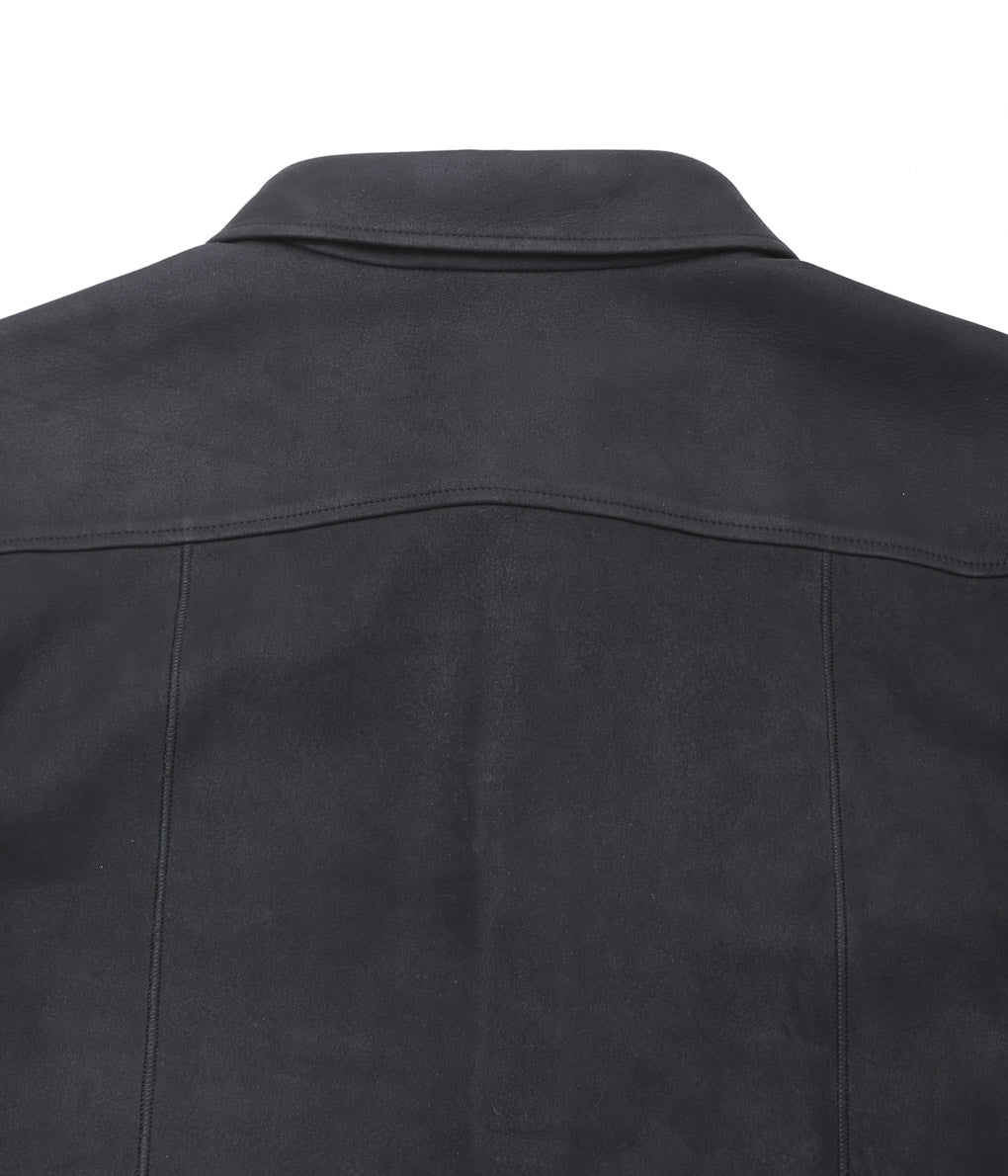 GORSCH ''LAMB LEATHER SHIRT JACKET'' (BLACK)