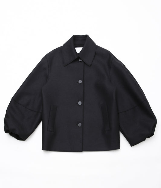 HARRIS WHARF LONDON ''WOMEN PUFF SLEEVES JACKET PRESSED WOOL'' (BLACK)