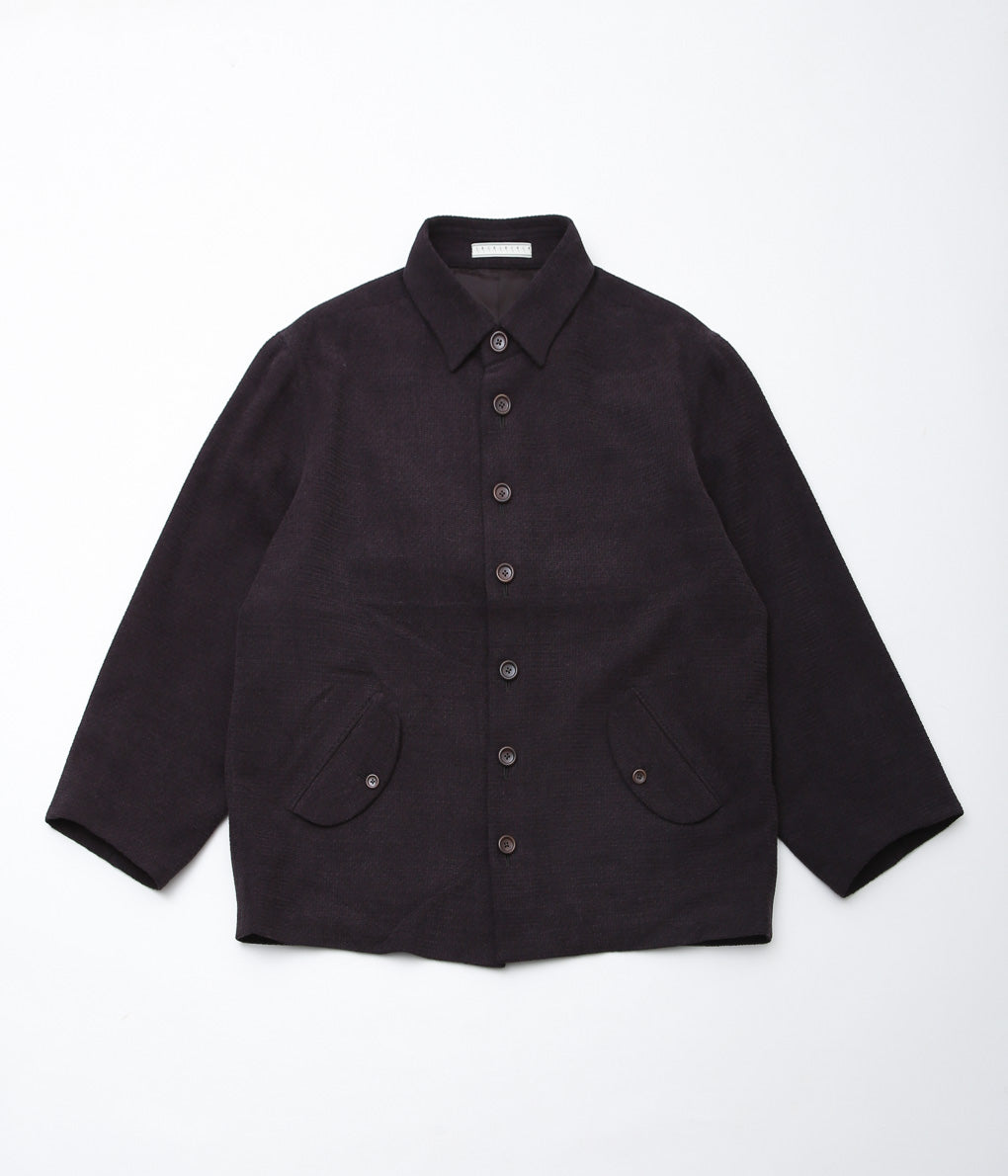 GORSCH ''WOOL RAYON VELVET YARN COVER JACKET'' (BROWN)