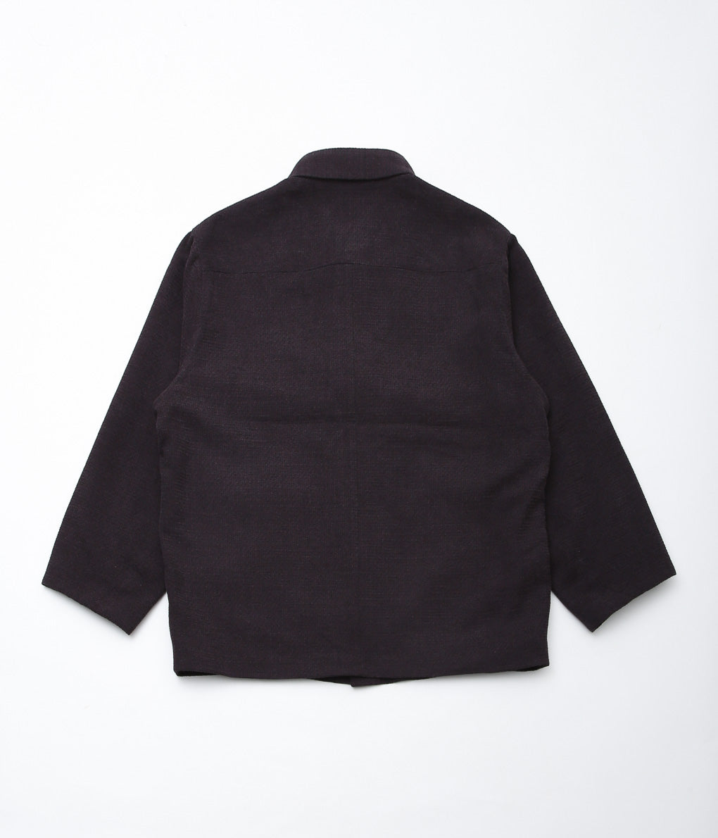 GORSCH ''WOOL RAYON VELVET YARN COVER JACKET'' (BROWN)