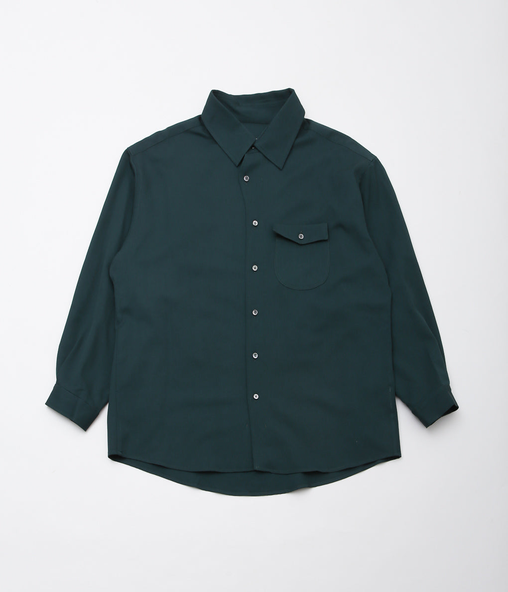 GORSCH ''SLIP ON MELTY WOOL SHIRT'' (DEEP GREEN)