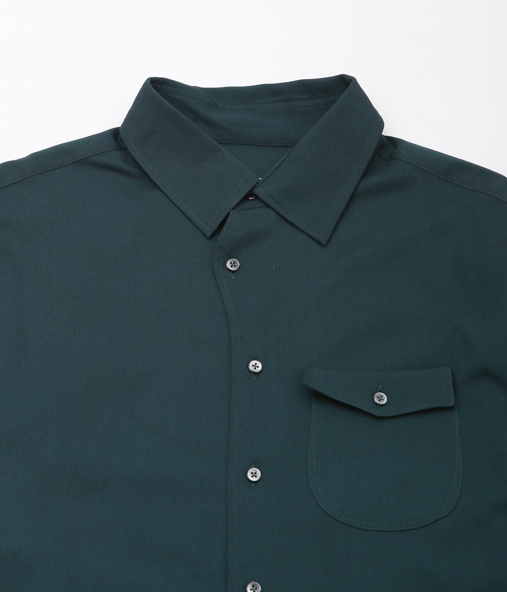 GORSCH ''SLIP ON MELTY WOOL SHIRT'' (DEEP GREEN)