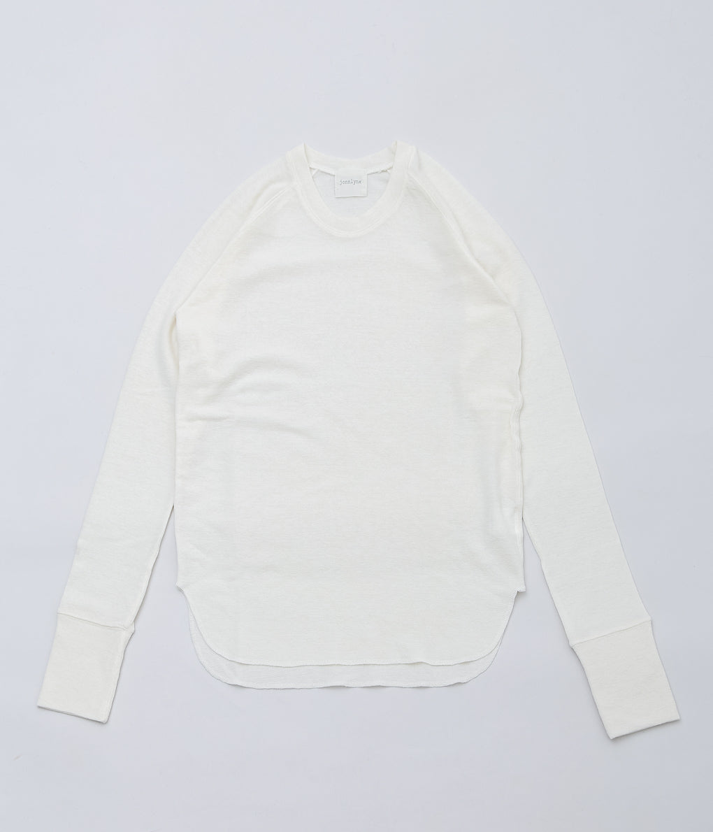 JONNLYNX ''WOOL RIB TEE'' (WHITE)