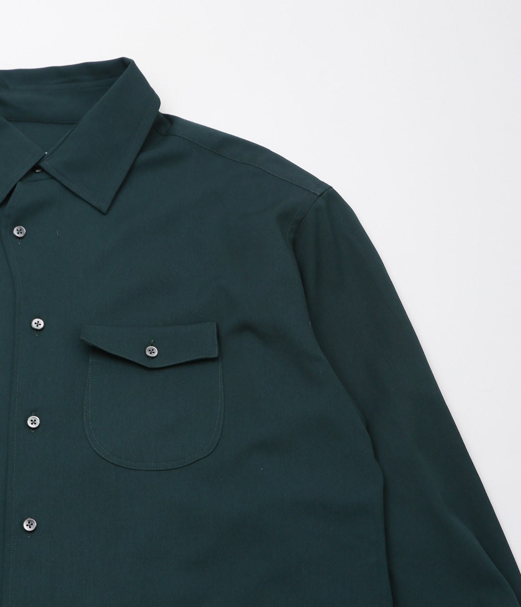 GORSCH ''SLIP ON MELTY WOOL SHIRT'' (DEEP GREEN)