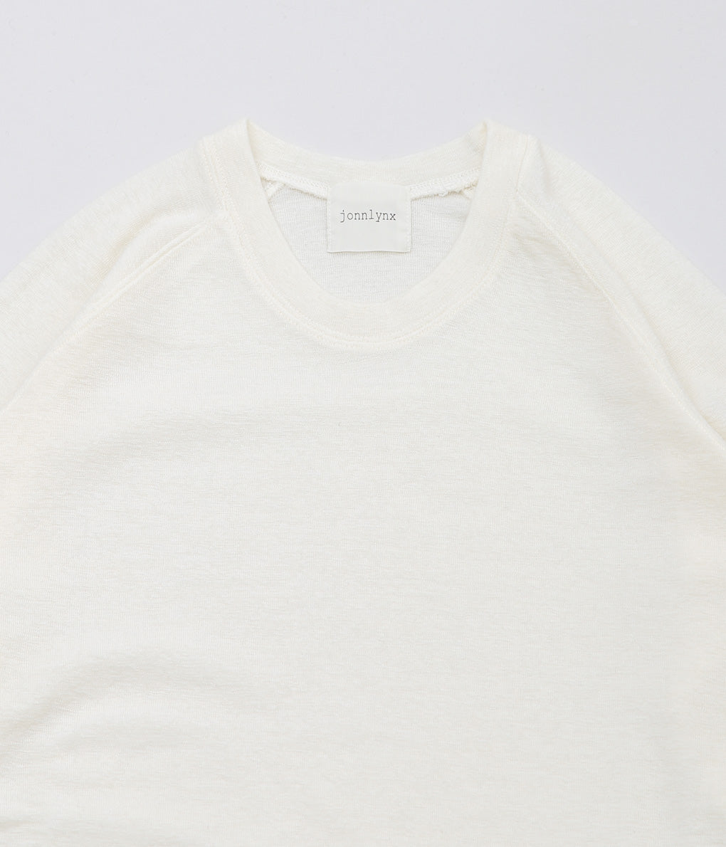 JONNLYNX ''WOOL RIB TEE'' (WHITE)