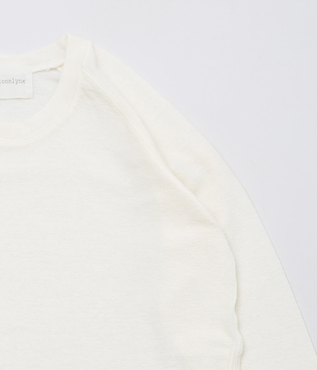 JONNLYNX ''WOOL RIB TEE'' (WHITE)